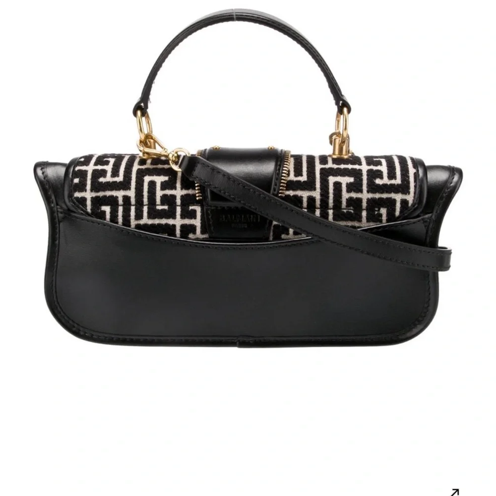 Balmain Black and Gold Shoulder Bag - Picture 4 of 6